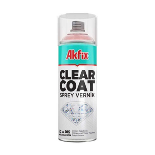 AKFİX SPREY BOYA PARLAK ŞEFFAF VERNİK (GLOSSY CLEAR COAT)/ 6